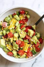 Corn Avocado And Tomato Salad Recipe Avocado Tomato Salad Skinny Taste Recipes Whole Food Recipes