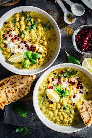 Sommerlich Leichtes Kichererbsen Curry Mit Basilikum Tinastausendschon Rezept Kichererbsen Curry Leckere Vegetarische Rezepte Kichererbsen