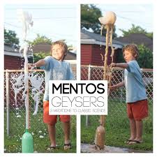 These fun outside science experiments. Classic Science Mentos And Soda Experiment