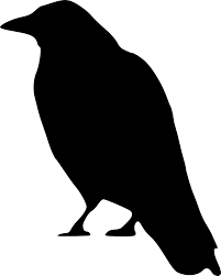 Black And White Ravens Clipart Diy Craft Labels Label Learning Center Crow Silhouette Halloween Silhouettes Bird Silhouette