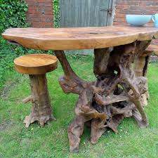 Dining table selection see all dining table. Large Teak Root Bar Table High Dining Table Serving Bar 4 Seater