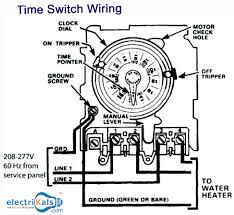 Wiring Diagram Of An Water Heater With Time Switch Electrikals Onlineshopping Time Clock Clock Diagram Design