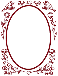 If you've cross stitched before, you likely already know what to look for in a pattern. Redwork Oval Bird Flower Frame Embroidery Design Embroidery Patterns Framed Embroidery Hand Embroidery Patterns Free