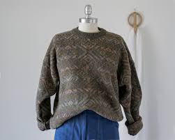 Vintage Nor Easterly Tradition Scottish Wool Sweater Mens Etsy