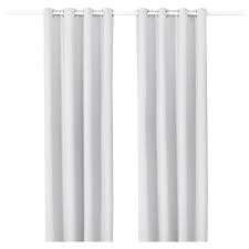 Majgull Rideaux Occultant 2 Pieces Avec Oeillets Gris Clair Gris Clair Ikea En 2020 Rideaux Rideau Occultant Ikea