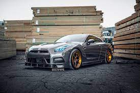 Gray Nissan Gt R Customized In A Very Unique Way Nissan Gt Nissan Gt R Nissan