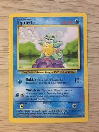 Pokemon squirtle is a fictional character of humans. Original 1995 Squirtle Pokemon Card Mint Condition Ready To Ship In Card Protector Sleeve All Purchases Are Final Must Retu Pokemon Cards Pokemon Squirtle
