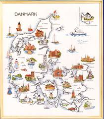 The provinces of denmark (danish: Oehlenschlager Map Denmark Cross Stitch Corner