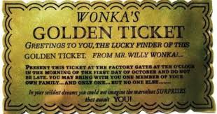 Billete Dorado De Wonka Charlie Y La Fabrica De Chocolate Fabrica De Chocolate Anuncios Vintage
