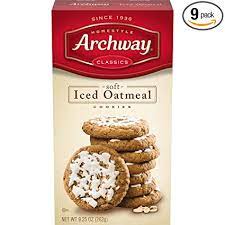 Archway cookies is an american cookie manufacturer, founded in 1936 in battle creek, michigan. Amazon Com Archway Cookies Iced Oatmeal Soft Cookies 9 25 Ounce Pack Of 9 Grocery Gourmet Food