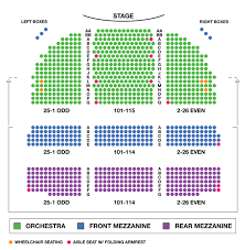 Valid Seating Chart For Broadway Theater Gershwin Theatre