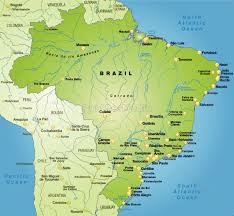 Karten und maps of brazil a link atlas. Karte Von Brasilien Als Ubersichtskarte In Grun Lizenzfreies Bild 10656191 Bildagentur Panthermedia