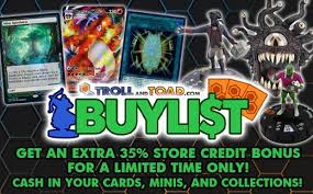 Find the latest and the greatest card games like pokémon, yugioh and magic the gathering on their site. Troll And Toad Magic The Gathering Yugioh Pokemon Cards Singles Heroclix