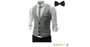 Kostenlose lieferung und rückgabe.�mmuga gehrock herren anzug longsakko beige. Herren Dehots Herren Weste Anzug Fliege Smoking Sakko Anzugweste Herrenweste Herrenanzug Slim Fit Hochzeit Feierlich Elegant Bekleidung Cerocero Mx