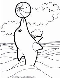 Your child will love coloring his favorite zoo animals. Free Printable Dolphin Pictures Coloring Home