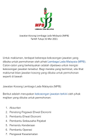 Permohonan adalah dipelawa daripada warganegara malaysia yang berkelayak. Jawatan Kosong Di Lembaga Lada Malaysia Tcer My