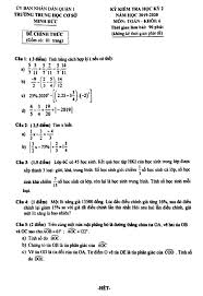 Đề thi thử thpt quốc gia. Ä'á» Thi Há»c Ká»³ 2 Toan 6 NÄƒm 2019 2020 TrÆ°á»ng Thcs Minh Ä'á»©c Tp Hcm Thcs Toanmath Com