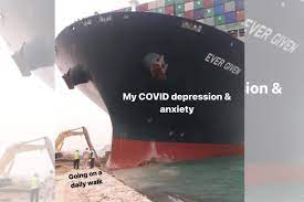 Single excavator trying to clear beach for ever given on suez canal is an image macro series featuring a photograph from the 2021 suez canal jam. Acwgtybn180yym