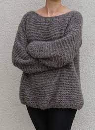 Tricolyne Le Pull Point Mousse Sweater Knitting Patterns Hand Knitting Knitting