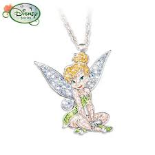 Pin By Marie Corsyn On Jewelry 3 Tinkerbell Jewelry Disney Jewelry Crystal Necklace Pendant