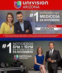 En Ingles O Espanol Univision Arizona Es 1 En Todos Sus Noticieros En Noviembre Somos 1 En El Noticiero Del Mediodia Ediciondigitalaz Y 1 En Los Noticieros