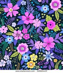 Free seamless floral jpg patterns that will give your work a stylish vintage touch. Amazing Seamless Floral Pattern With Bright Colorful Flowers And Leaves On A Blue Background The Elegant The Template Floral Background Floral Art Flower Art