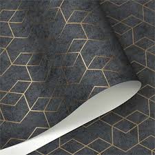 Dark Grey White Black Simple Geometric Wallpaper Roll Modern Design Wall Paper Home Wall Decor Bedroom Living Room Background Wallpapers Aliexpress In 2020 Dark Grey Wallpaper Luxury Geometric Wallpaper Geometric Wallpaper