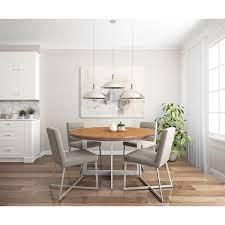 Round recycled teak dining table. Tosca 54 Inch Round Dining Table Euro Style