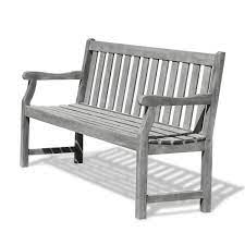 Natural benches made from scrap or left over materials are good for the environment, naturally. Vifah Renaissance 5 Ft Patio Bench V1620 The Home Depot
