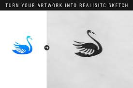 Sketch Effect Logo Mockup Ver 2 In 2020 Logo Mockup Branding Template Realistic Sketch