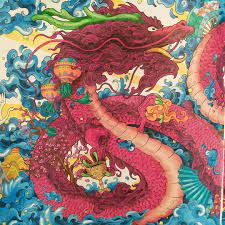Don't worry the finished product. Finished Mythomorphia Kerbyrosanes Dragon Colors Coloringbook Coloringforadults Kleurenvoorvolwassen Faber Coloring Books Art Inspiration Art Drawings