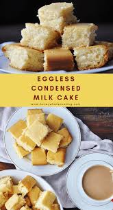 Eggless Condensed Milk Vanilla Cake Honey Whats Cooking Recipe In 2020 Condensed Milk Recipes Eggless Recipes Sweet Condensed Milk