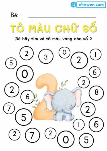 tô màu số 2