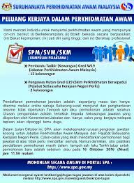In line with current developments emphasizing on the use of ict in their daily operations, the public service. Jawatan Kosong Terkini Spa Apply Job Here Pimpinan Malaysia Pengikut