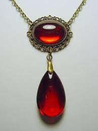 Wendys Collection Ruby Red Vintage Czech By Jjscollections On Etsy Red Crystal Necklace Witches Of East End Crystal Necklace
