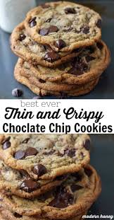 Thin And Crispy Chocolate Chip Cookies Made These For Baking Class Weren T As Chocolate Chip Recipes Chocolate Cookie Recipes Thin Chocolate Chip Cookies