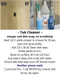 Use equal parts dawn + vinegar. 7 Best Dawn Vinegar Cleaner Ideas Shower Cleaner Cleaners Homemade Cleaning Household