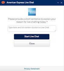 For confidential or account related questions: How To Use Amex S Online Live Chat Feature One Mile At A Time