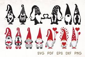 Download Valentines Gnomes Svg Vector Pre Designed Photoshop Graphics Creative Market