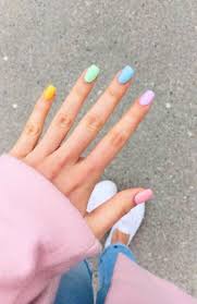 Pale pink and black pastel nails. 12 Popular Winter Nail Art Trends That You Need To Try Asap Ecemella Short Acrylic Nails Designs Best Acrylic Nails Short Acrylic Nails