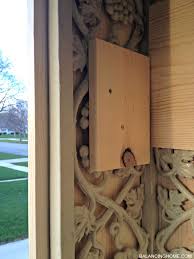 Wrought iron banister rail wall support hand railings for stairs. Porch Makeover Details Balancing Home
