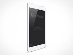 Download Psd Mockup Apple White Angled Ipad Mini Ipad Mockup Psd Psd Mockup Template Mockup Psd