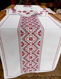 Embroidered Table Runner And Napkins Table Runner Hand Image 1 Vintage Table Runner Embroidered Table Runner Handmade Table Runner