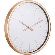 Ce mélange de bois naturel et de bois peint en noir la rend irrésistible. Kieragrace Olson 22 Po Horloge Murale Or Rose Bureauengros Com