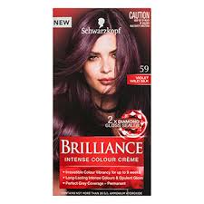 Save some cash and time by doing it yourself! Schwarzkopf Brilliance Hair Colour 59 Violet Wild Silk Amcal
