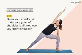 How To Do Extended Side Angle Pose Utthita Parsvakonasana Side Angle Pose Standing Yoga Poses Yoga Poses