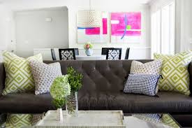 Black And White Pillows On Brown Couch Image Result For How To Stage A Dark Couch Brown Living Room Brown Leather Sofa Decor Black Couch Living Room