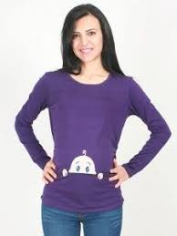 hamile giyim esprili bakan bebek t shirt giyim bluz tuni k
