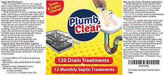 Tub drains & trim kits. Drain Cleaner Septic Tank Treatment 1 Year Supply Great Drain Clog Remover Safe Natural Enzymes Clean Pipes Stop Sewer Smell Toilet Overflow For Bathtub Shower Kitchen Plumbclear Pricepulse