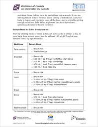 Free 12 Baby Feeding Schedule Samples Templates In Word Pdf